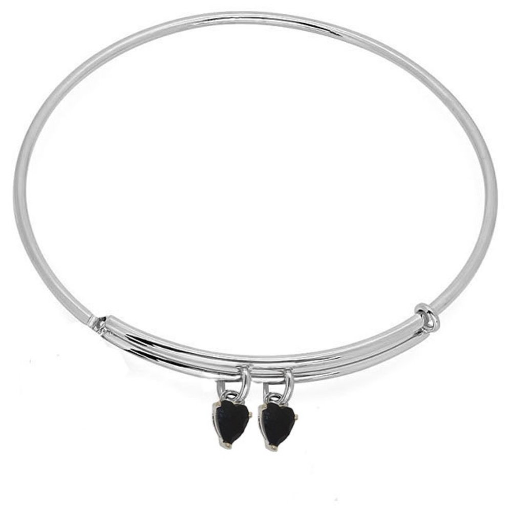 Black Expandable Wire Bangle Bracelet NEW
